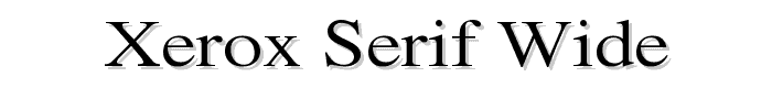 Xerox Serif Wide police